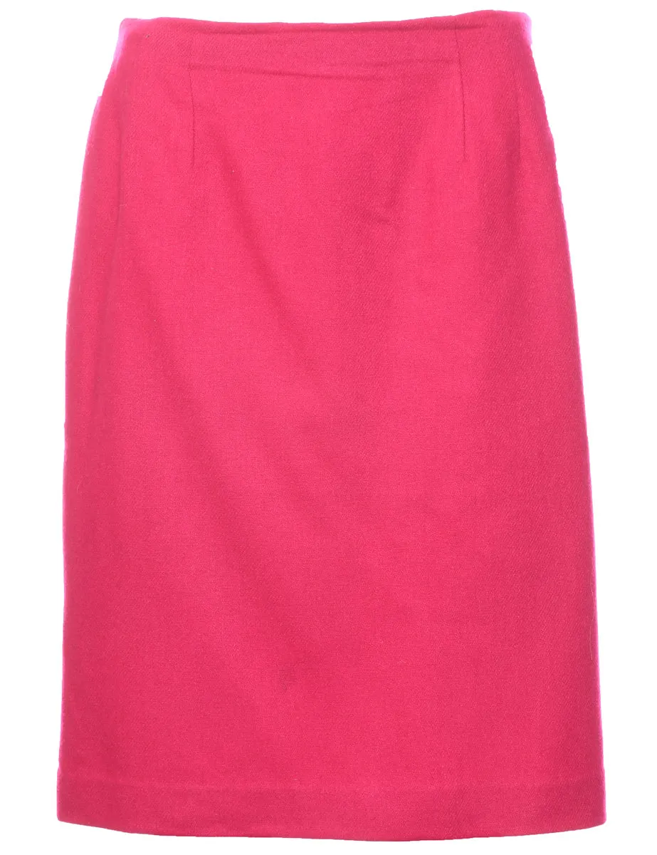 100% Wool Pencil Skirt - M