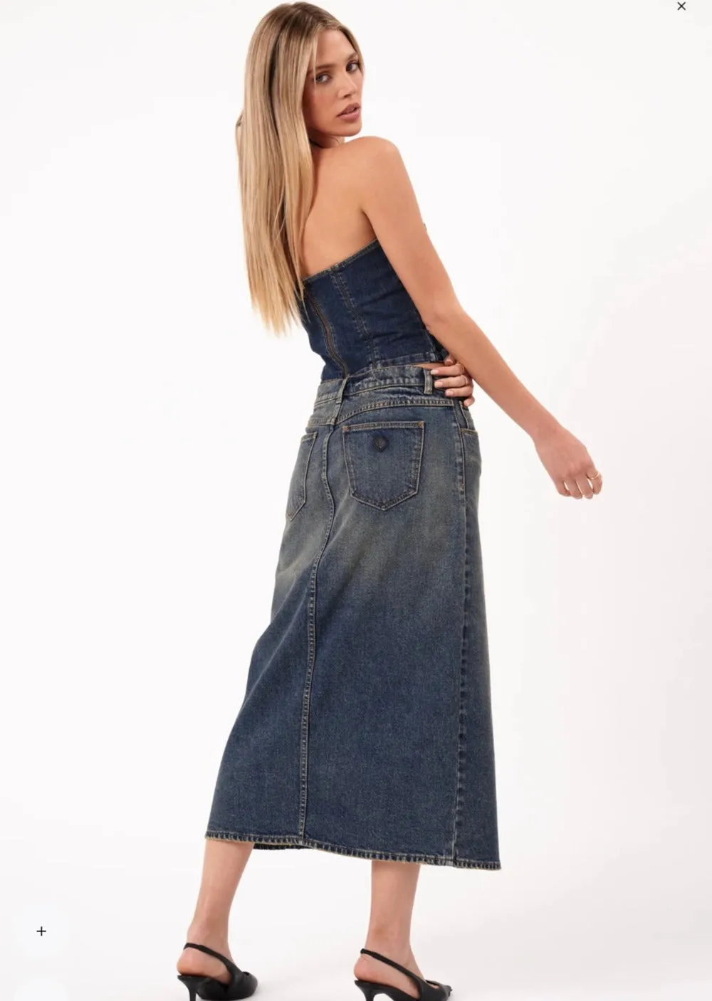 99 Maxi Skirt Zendaya Dark Vintage Indigo