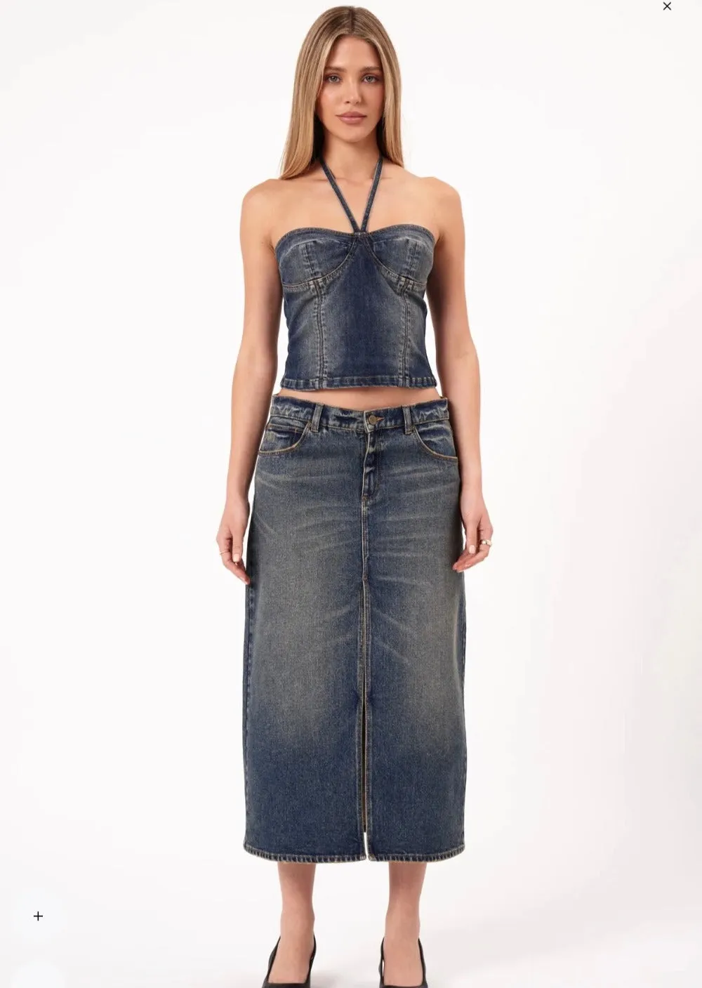 99 Maxi Skirt Zendaya Dark Vintage Indigo