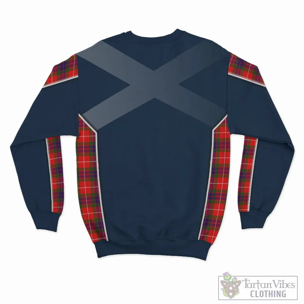 Abernethy Tartan Sweater with Family Crest and Lion Rampant Vibes Sport Style