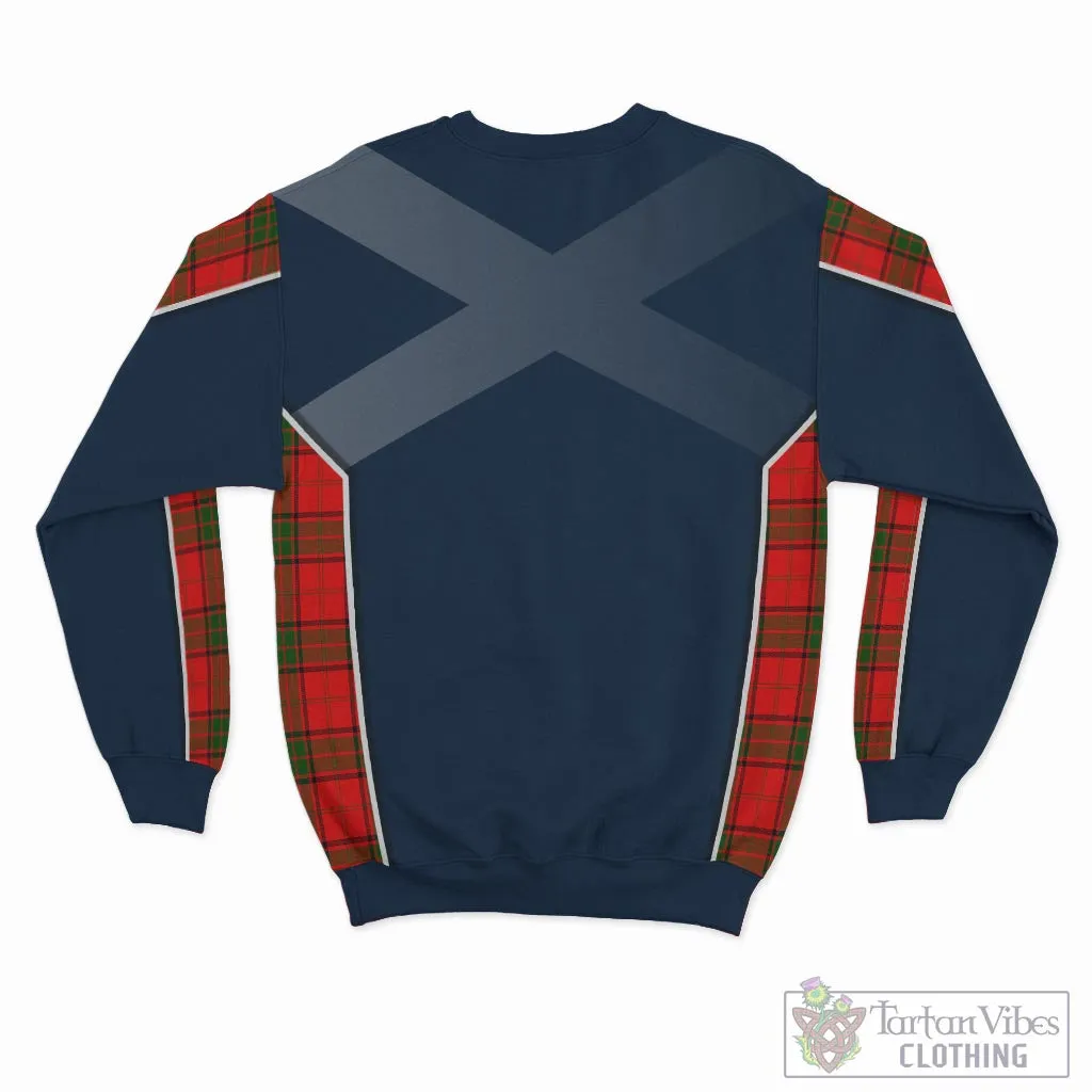 Adair Tartan Sweater with Family Crest and Lion Rampant Vibes Sport Style