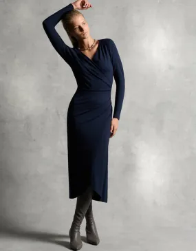 Adelphi Dress Navy - Australian Made