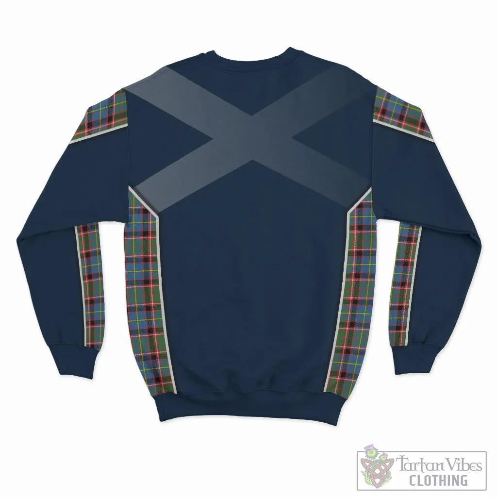 Aikenhead Tartan Sweater with Family Crest and Lion Rampant Vibes Sport Style