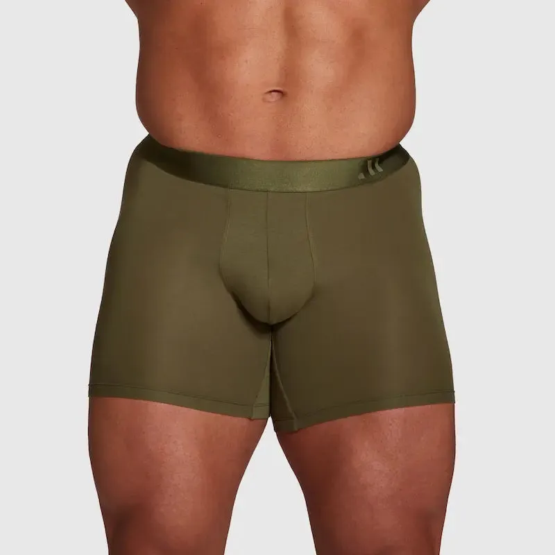 ALPHX Comfort Class Boxer Brief - Athletic Fit - Moss Green | ALPHX.com