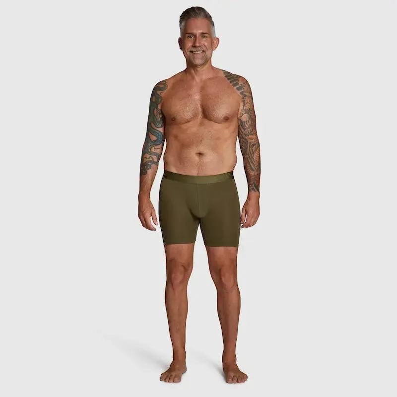 ALPHX Comfort Class Boxer Brief - Modern Fit - Moss Green| ALPHX.com