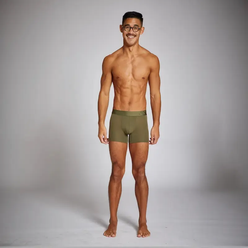 ALPHX Comfort Class Boxer Brief - Modern Fit - Moss Green| ALPHX.com