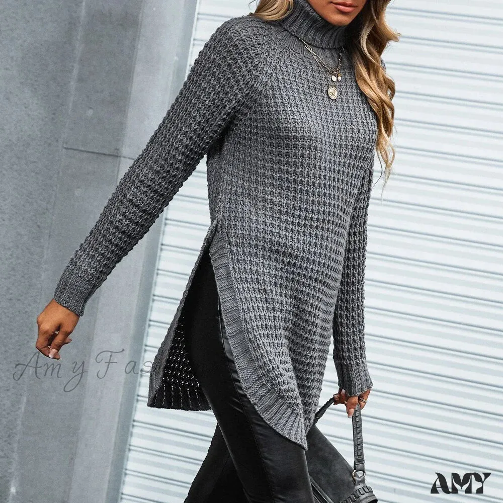 Amy Fashion - Sweater For Woman Casual Loose Long Sleeve Pullovers