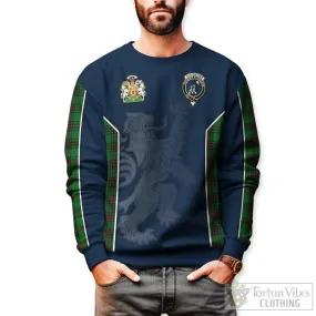 Anstruther Tartan Sweater with Family Crest and Lion Rampant Vibes Sport Style