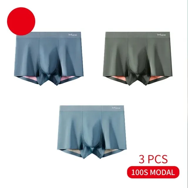 Antibacterial Seamless Modal 3Pcs Boxer Set