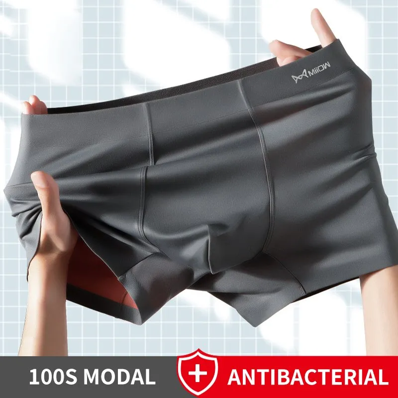 Antibacterial Seamless Modal 3Pcs Boxer Set