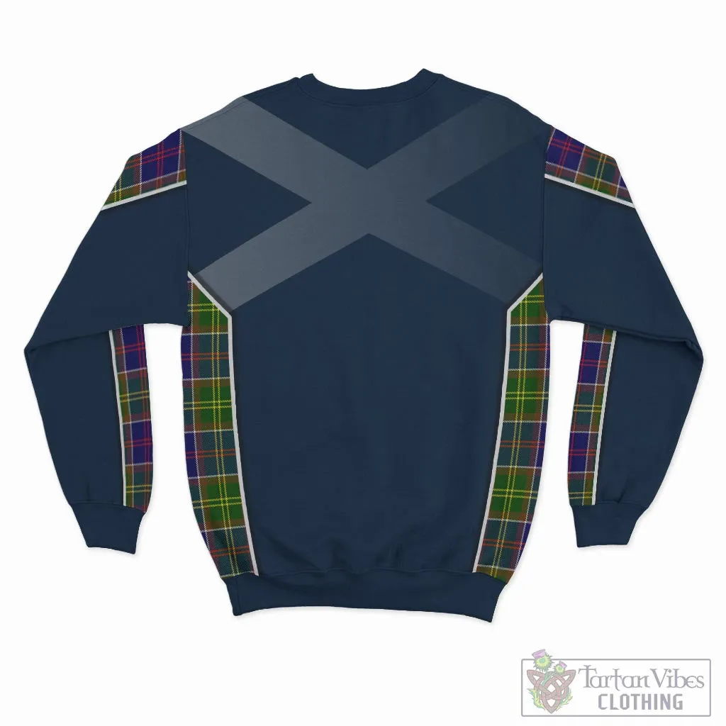 Arnott Tartan Sweater with Family Crest and Lion Rampant Vibes Sport Style