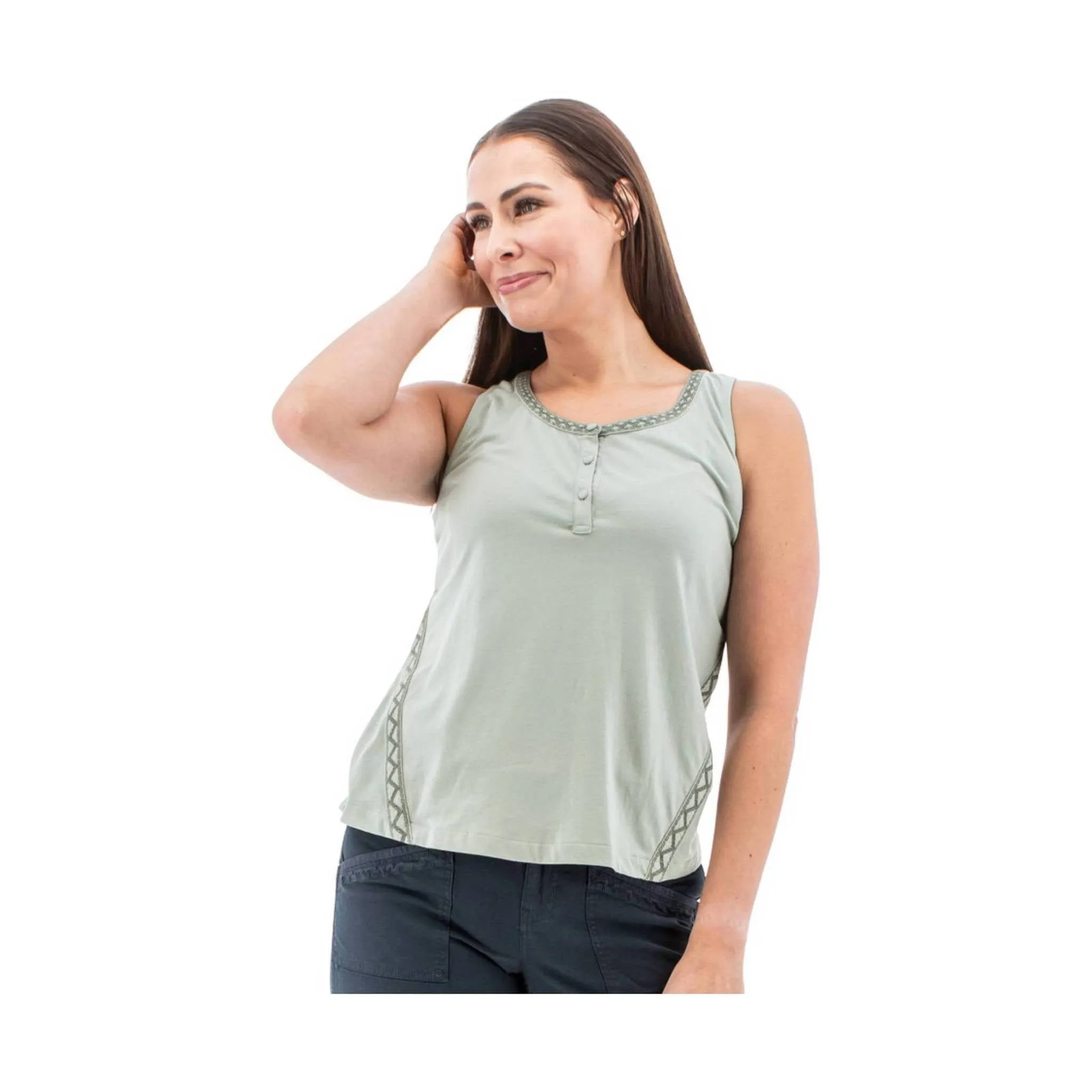 Aventura Women's Adele Tank Top - Grey Mist