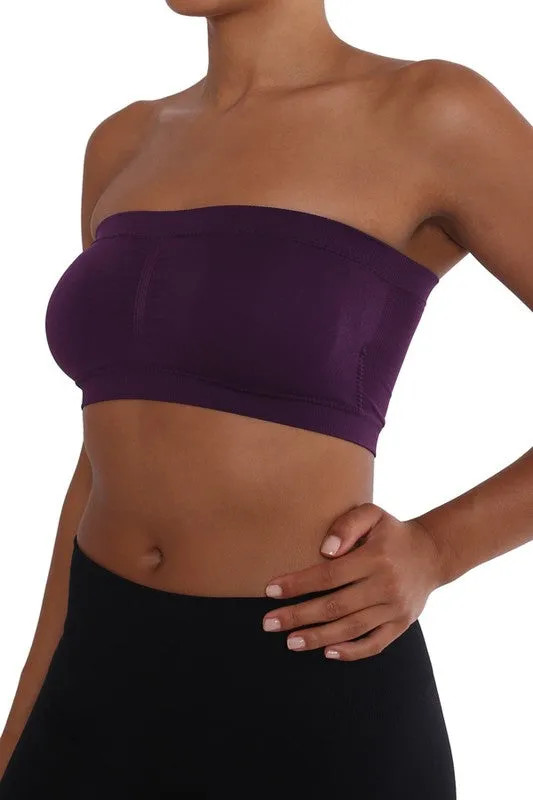 Bandeau Bra - Dark Purple