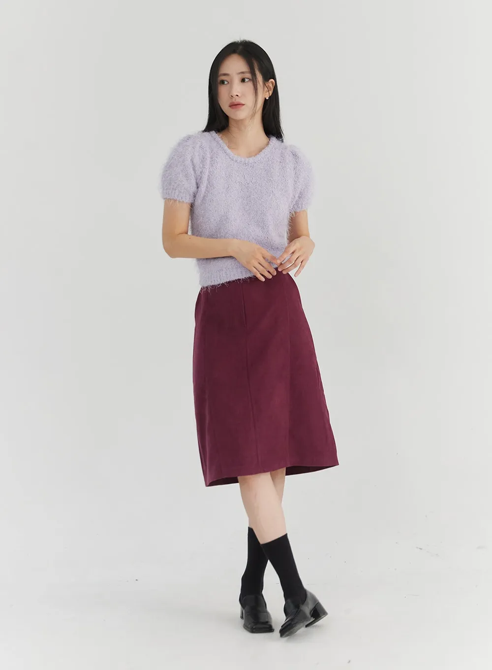 Banded Midi Skirt OO331