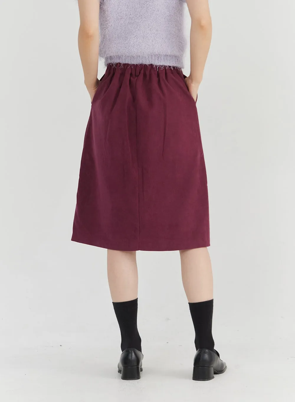 Banded Midi Skirt OO331