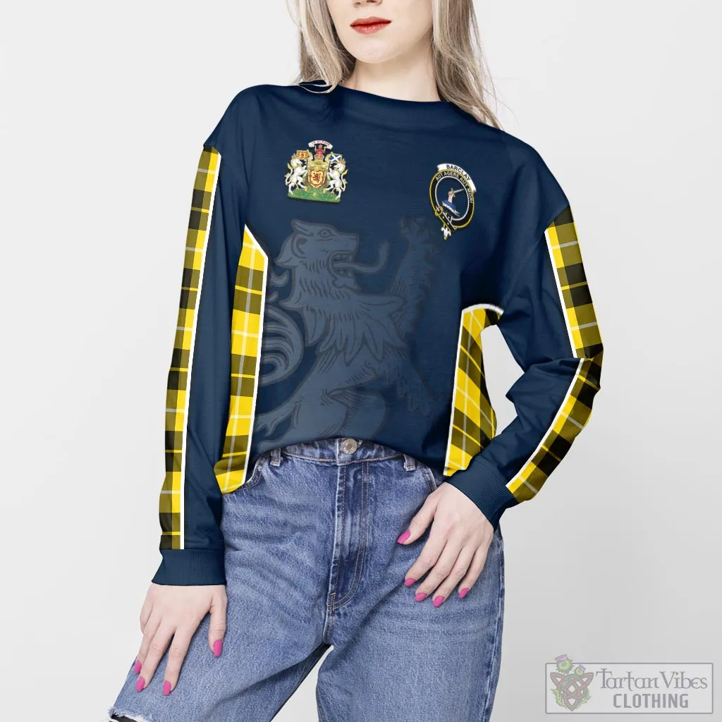 Barclay Dress Modern Tartan Sweater with Family Crest and Lion Rampant Vibes Sport Style