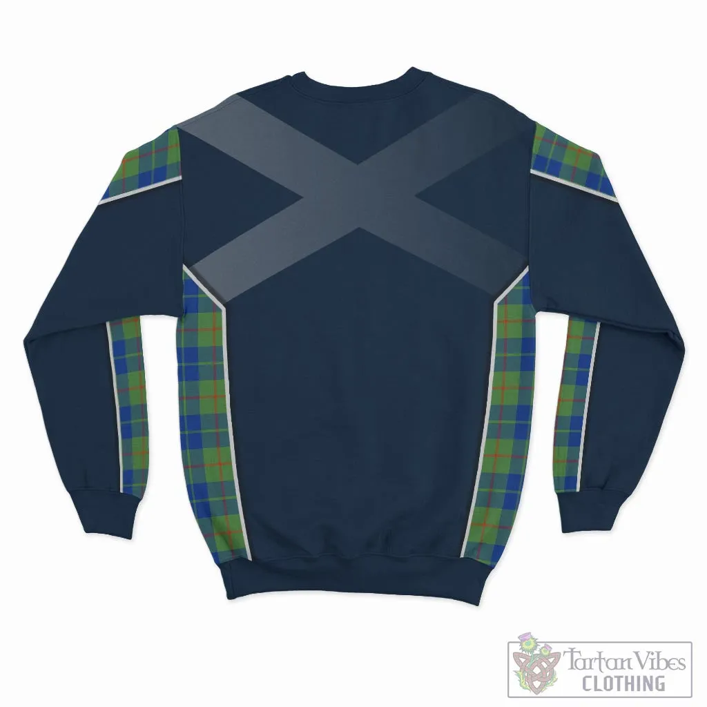 Barclay Hunting Ancient Tartan Sweater with Family Crest and Lion Rampant Vibes Sport Style