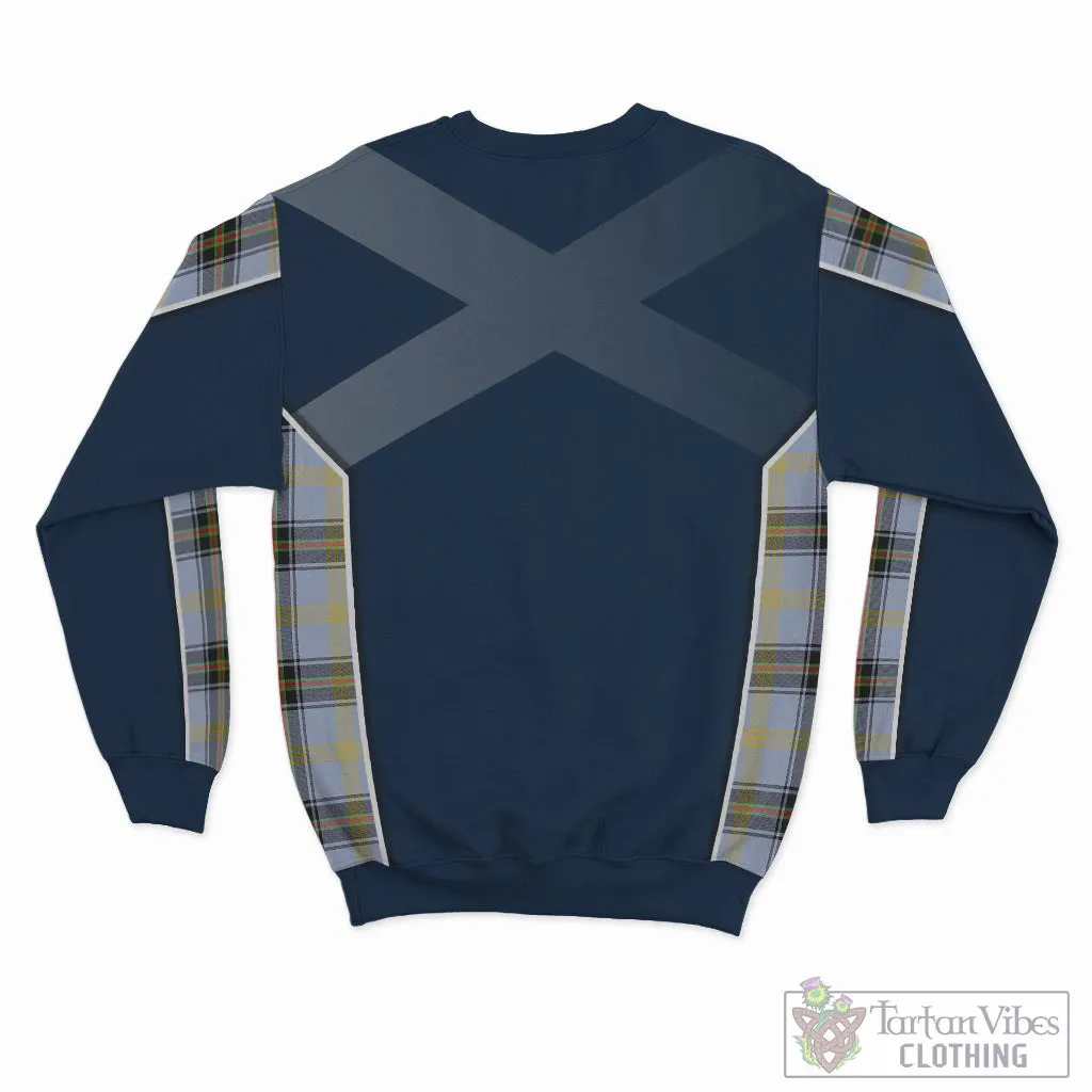 Bell Tartan Sweater with Family Crest and Lion Rampant Vibes Sport Style