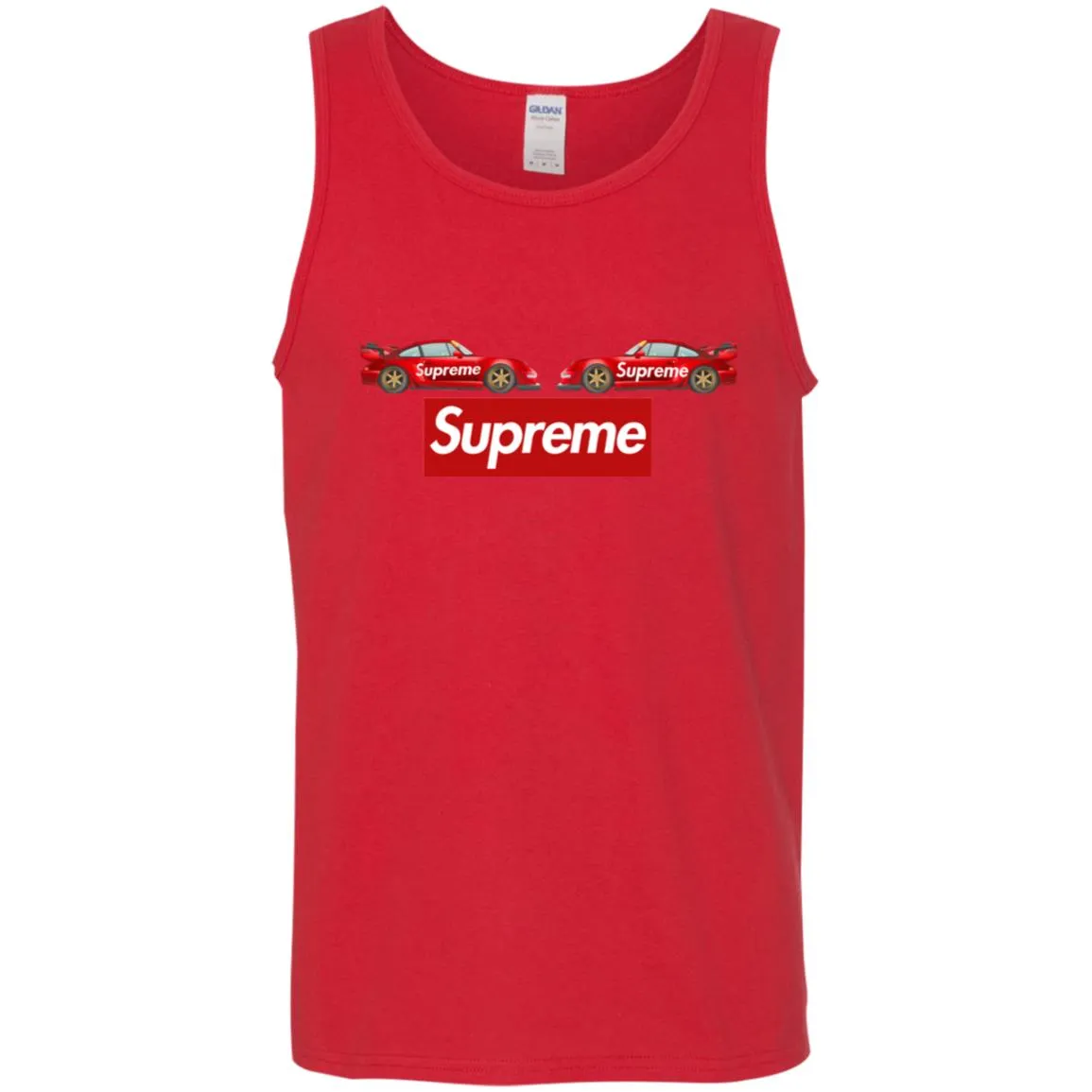 Best Supreme Car T-shirt Men Cotton Tank