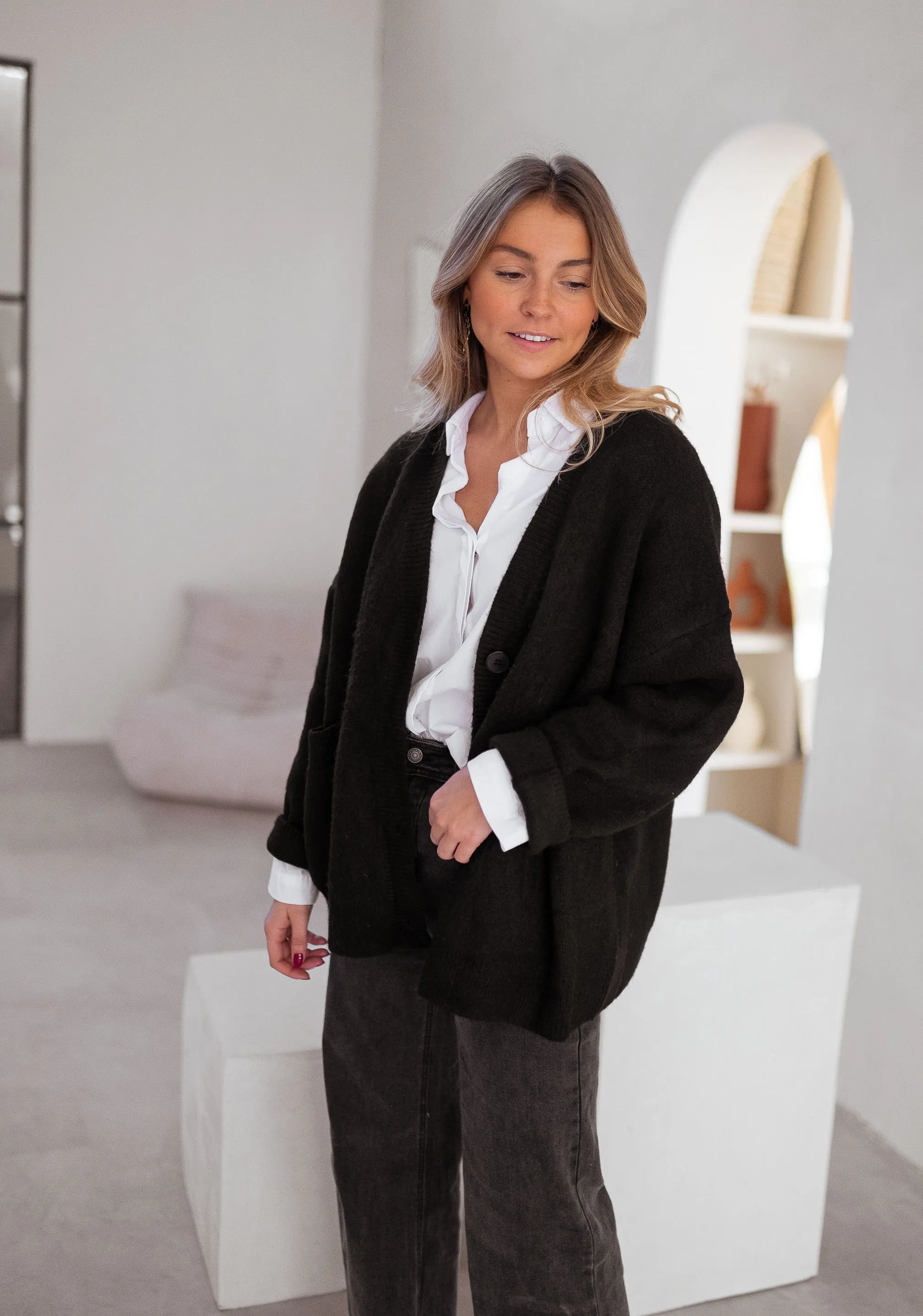 Black Villers Cardigan