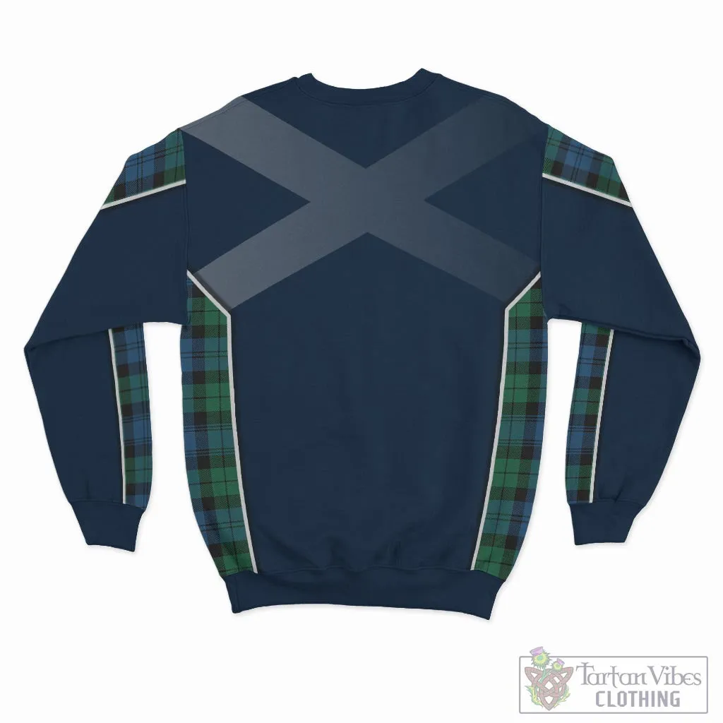 Black Watch Ancient Tartan Sweater with Family Crest and Lion Rampant Vibes Sport Style