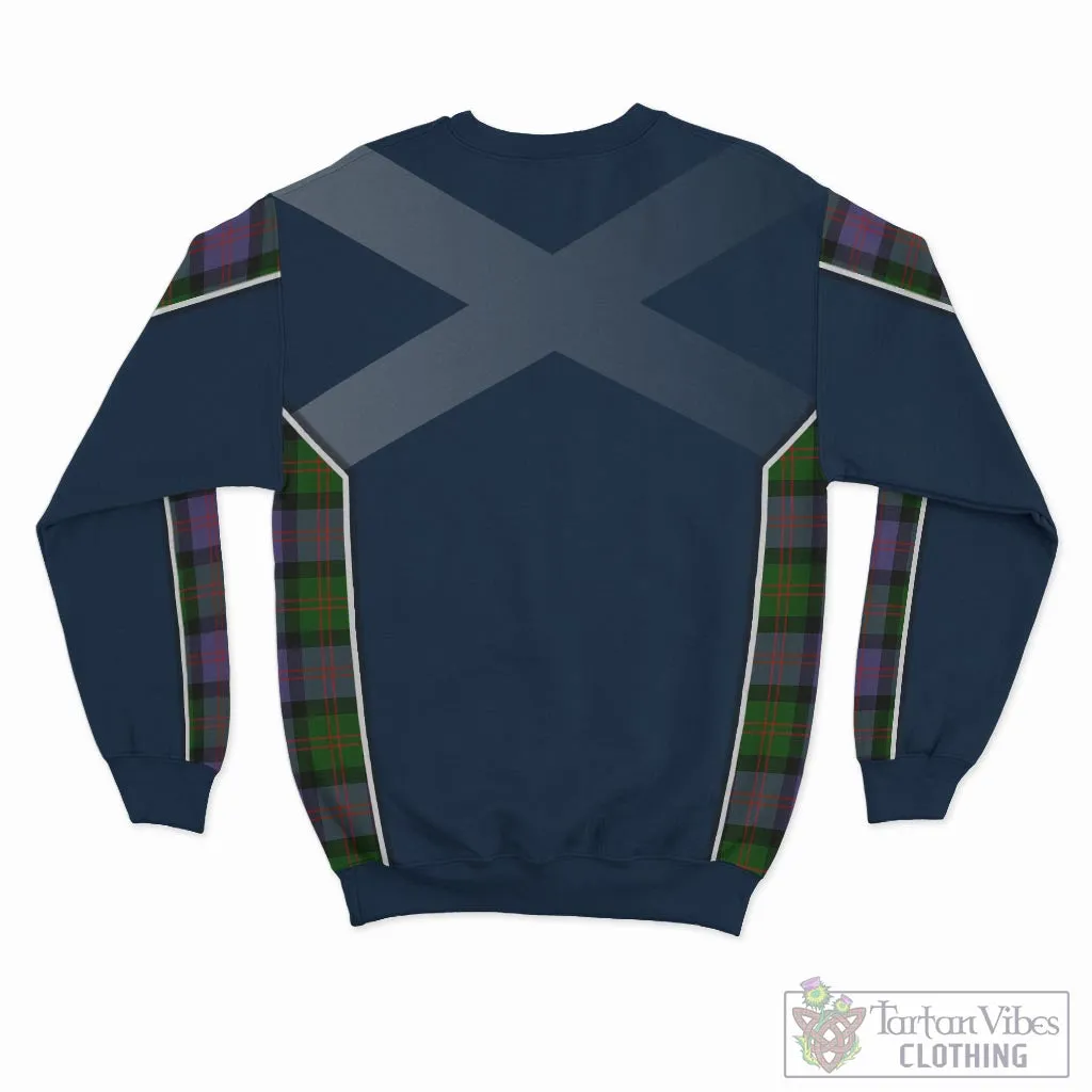 Blair Modern Tartan Sweater with Family Crest and Lion Rampant Vibes Sport Style