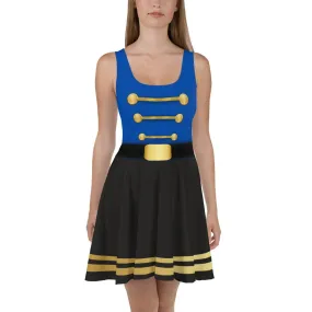 Blue Nutcracker Skater Dress