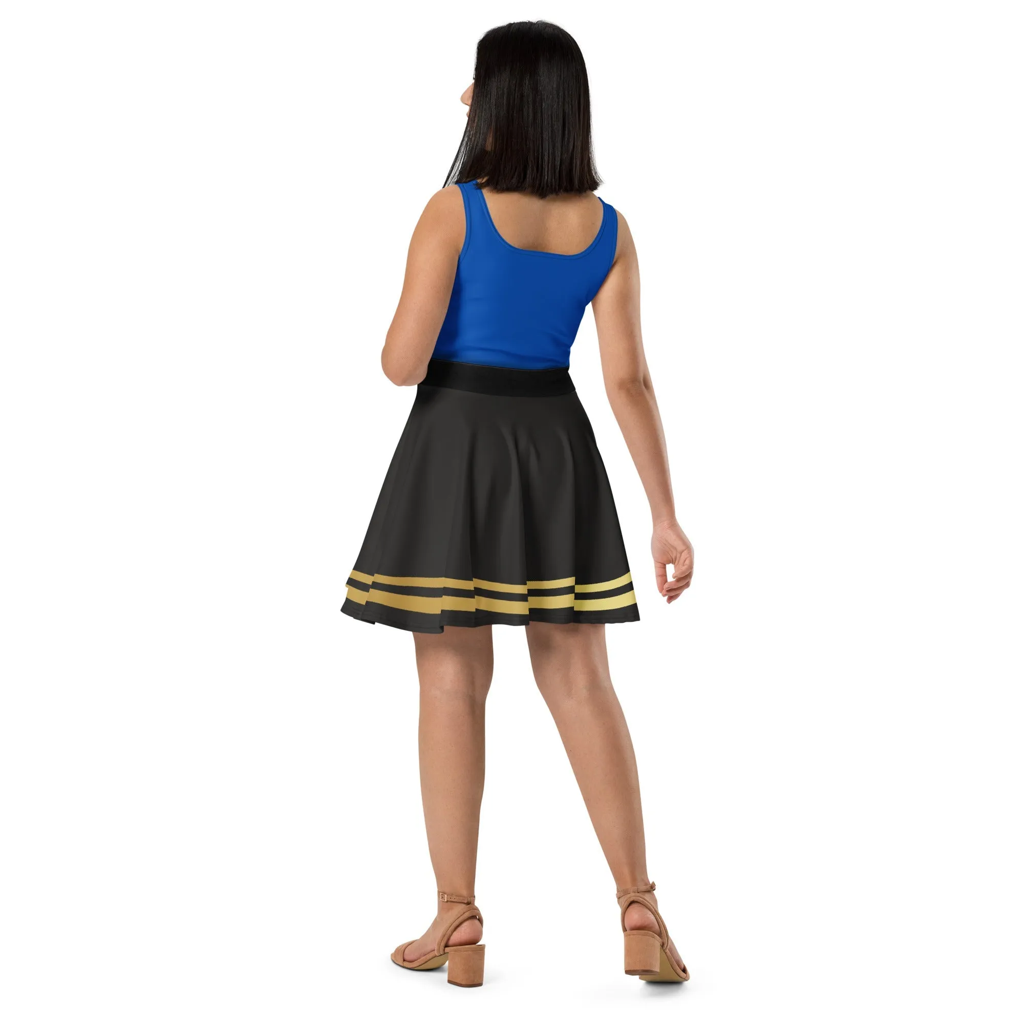 Blue Nutcracker Skater Dress