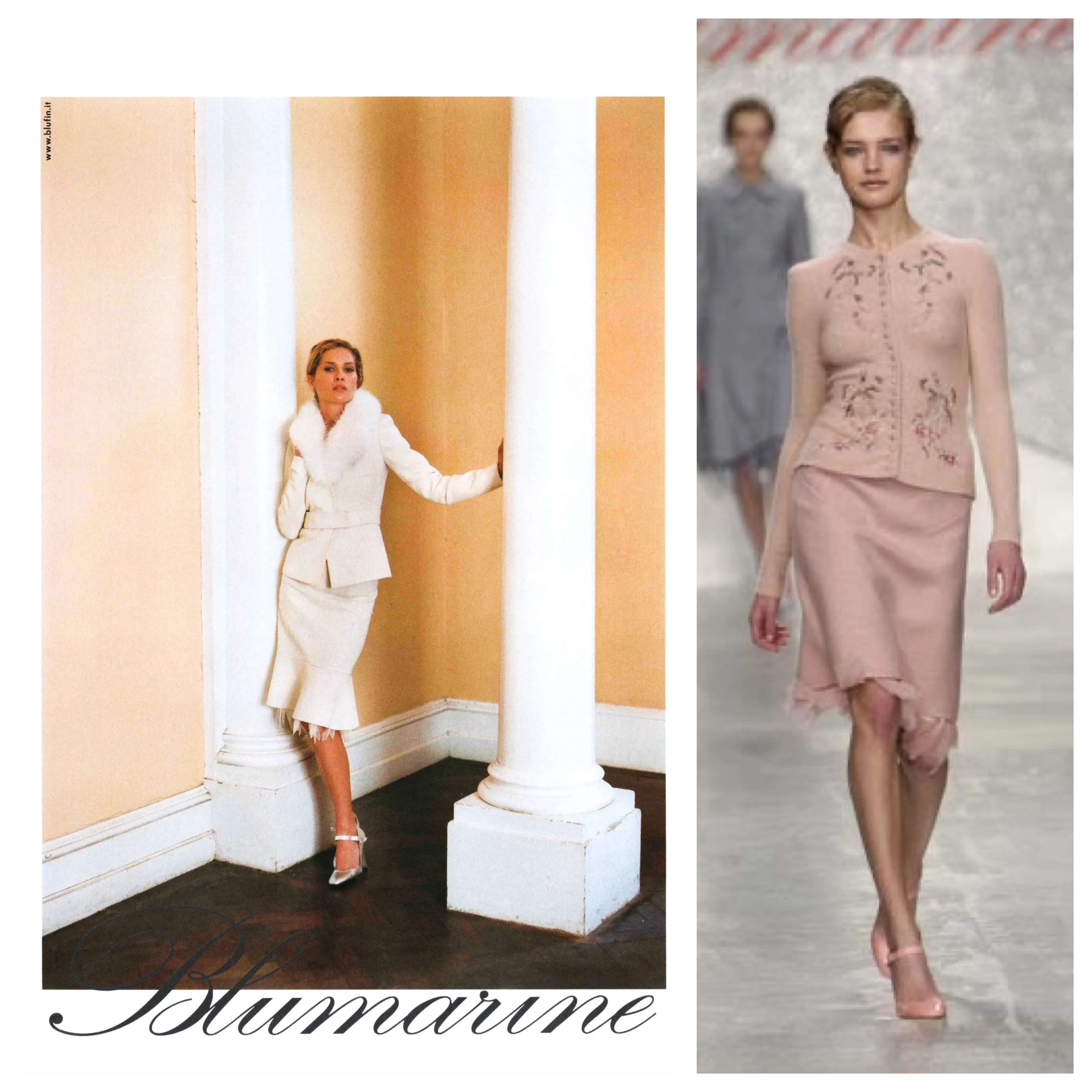 Blumarine F/W2003 runway bumblegum skirt