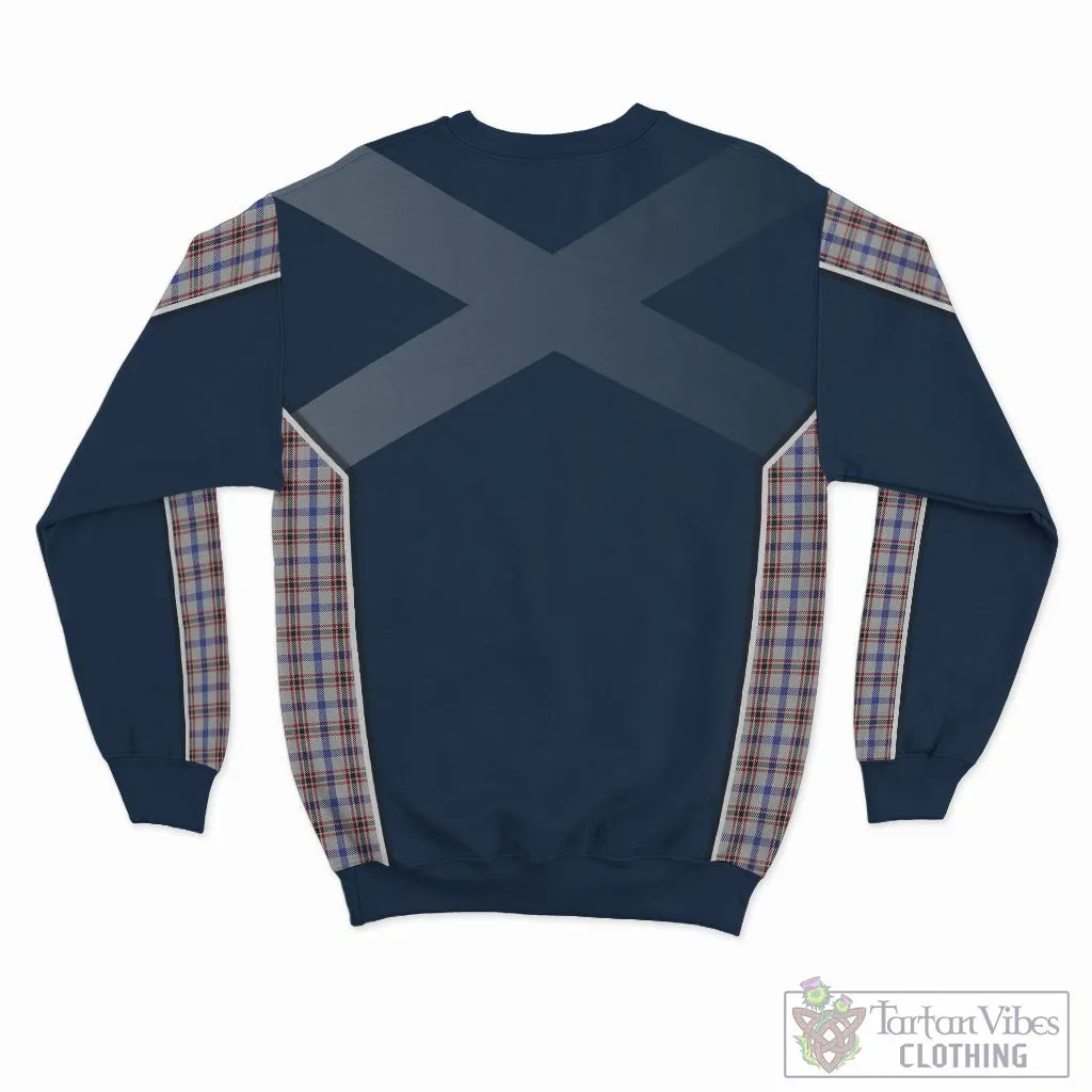 Boswell Tartan Sweater with Family Crest and Lion Rampant Vibes Sport Style