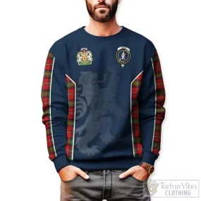 Boyd Tartan Sweater with Family Crest and Lion Rampant Vibes Sport Style