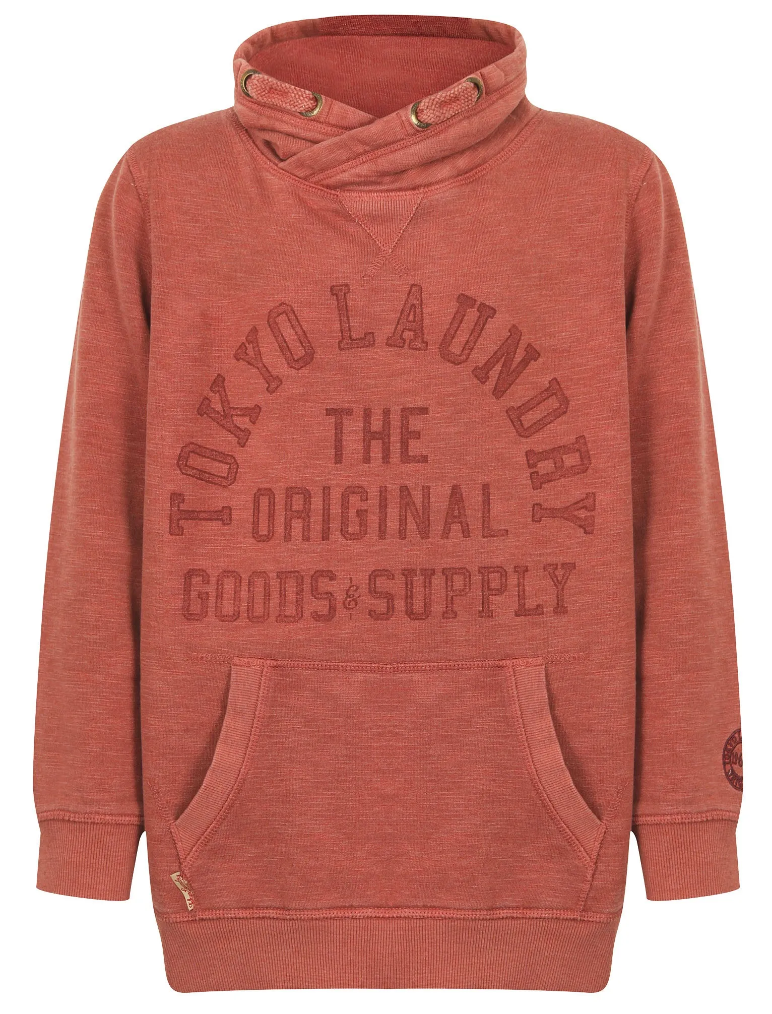 Boys K-Nassau Bay Pullover Hoodie in Red Mahogany - Tokyo Laundry Kids