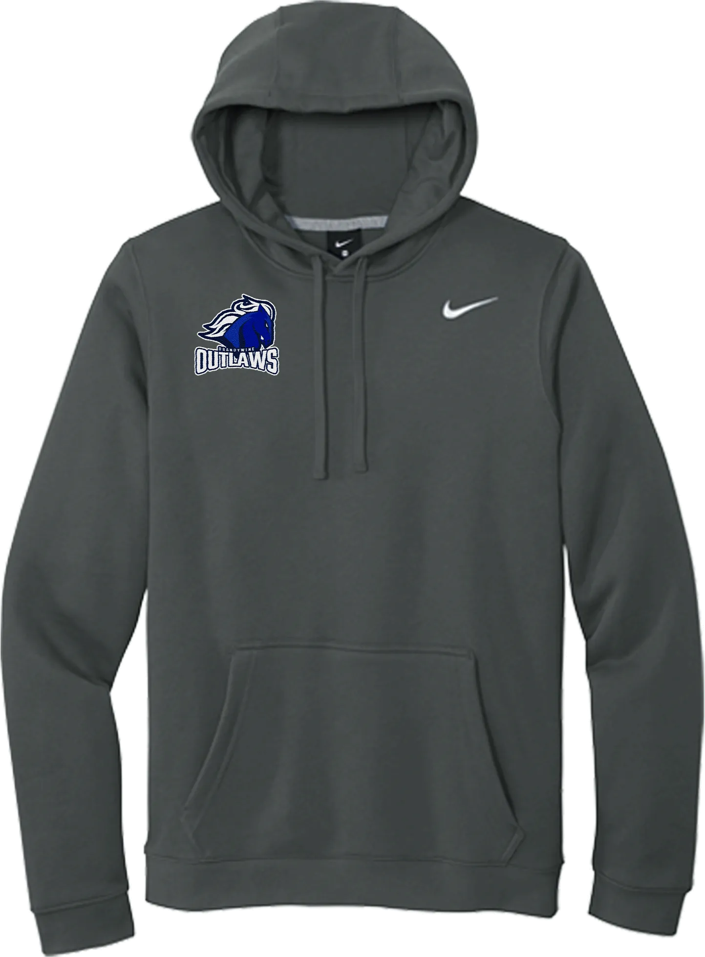 Brandywine Outlaws Nike Club Fleece Pullover Hoodie