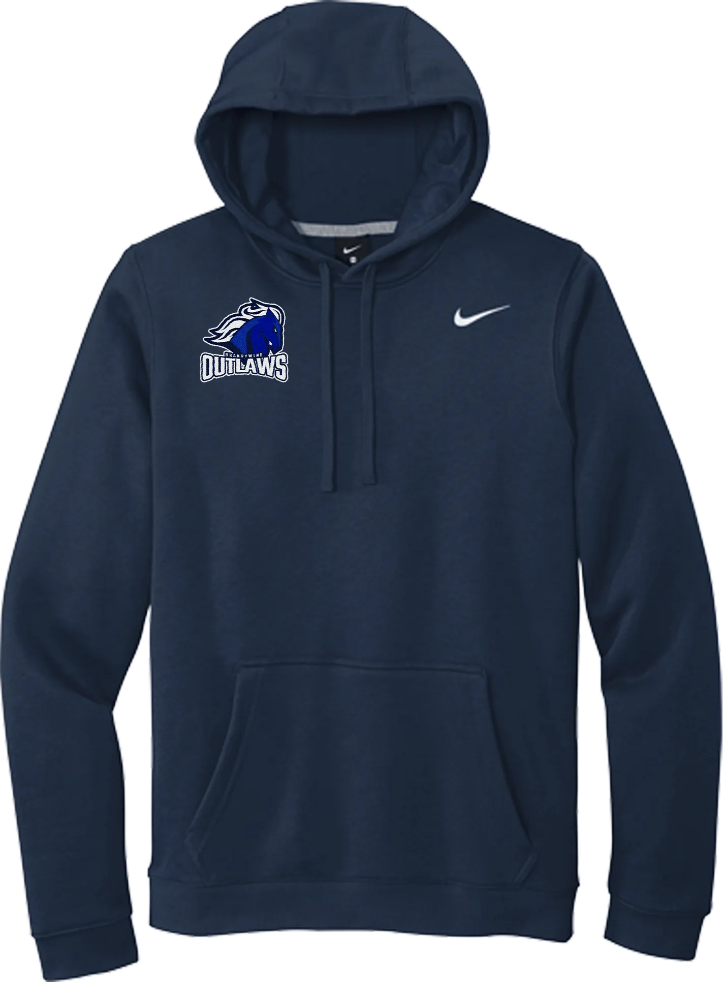 Brandywine Outlaws Nike Club Fleece Pullover Hoodie