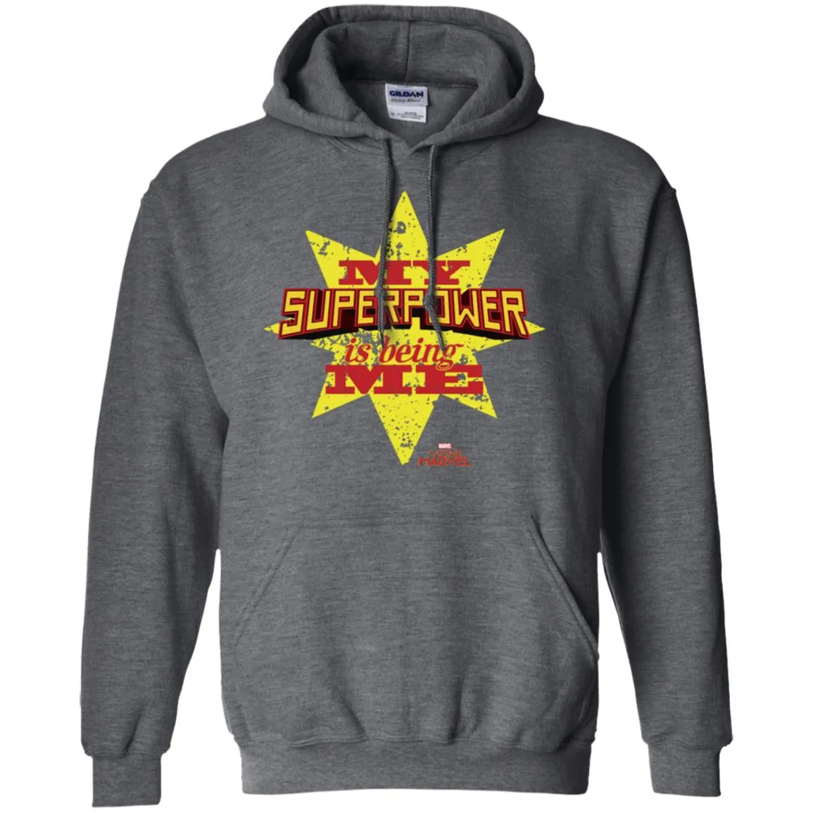 Captain Marvel My Superpower Is Being Me Pullover Hoodie Sweatshirt