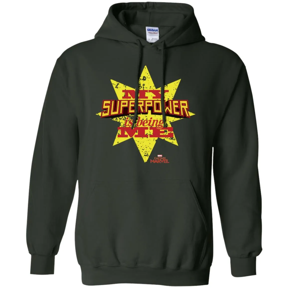 Captain Marvel My Superpower Is Being Me Pullover Hoodie Sweatshirt