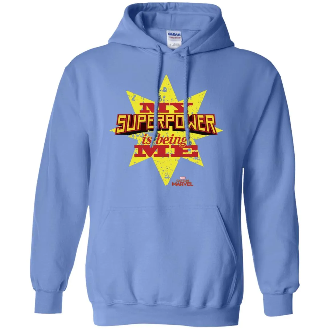 Captain Marvel My Superpower Is Being Me Pullover Hoodie Sweatshirt