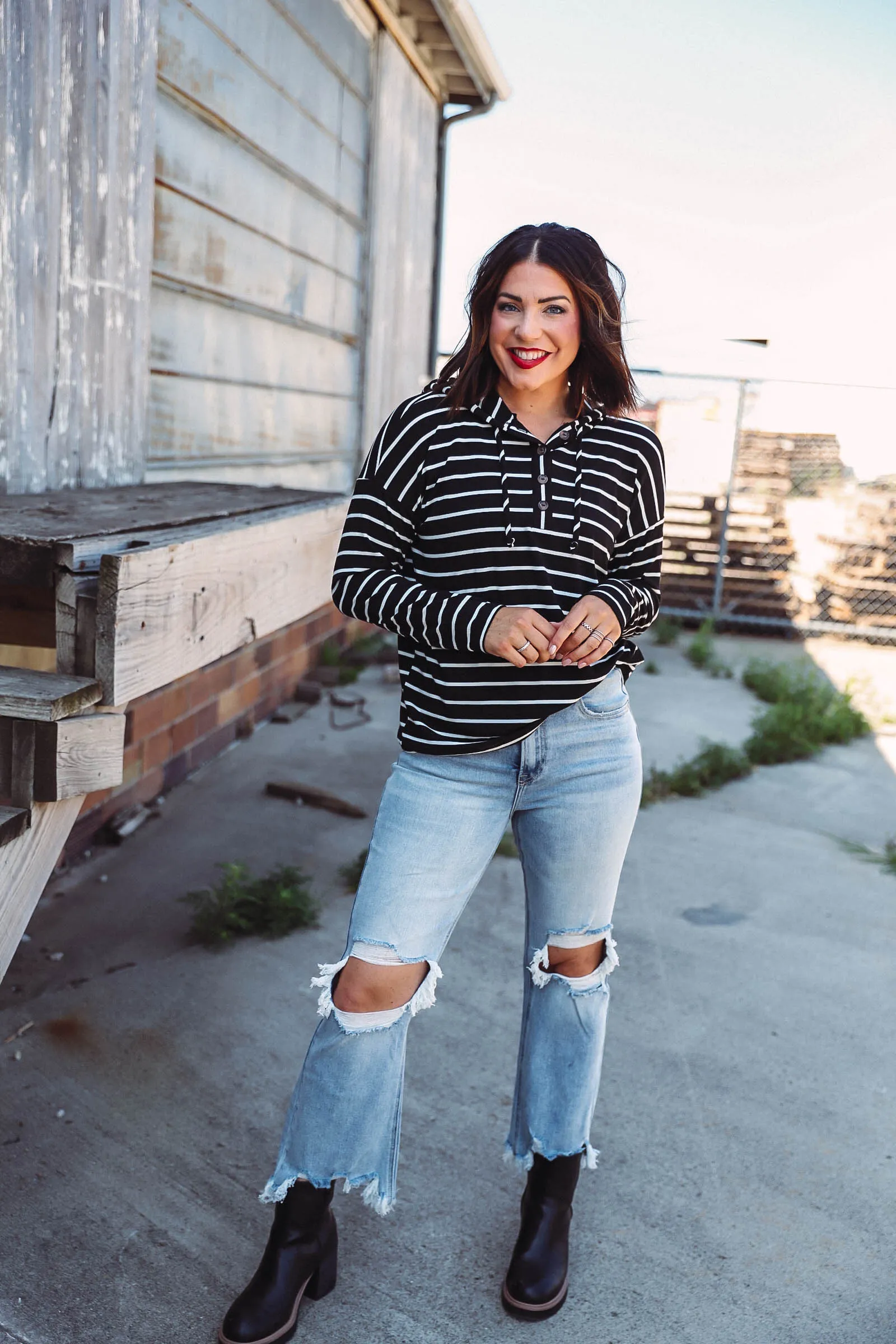 Carly Striped Pullover