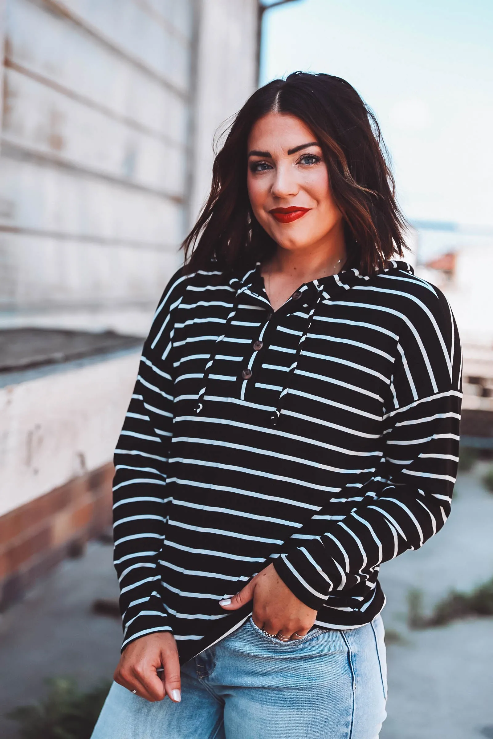 Carly Striped Pullover