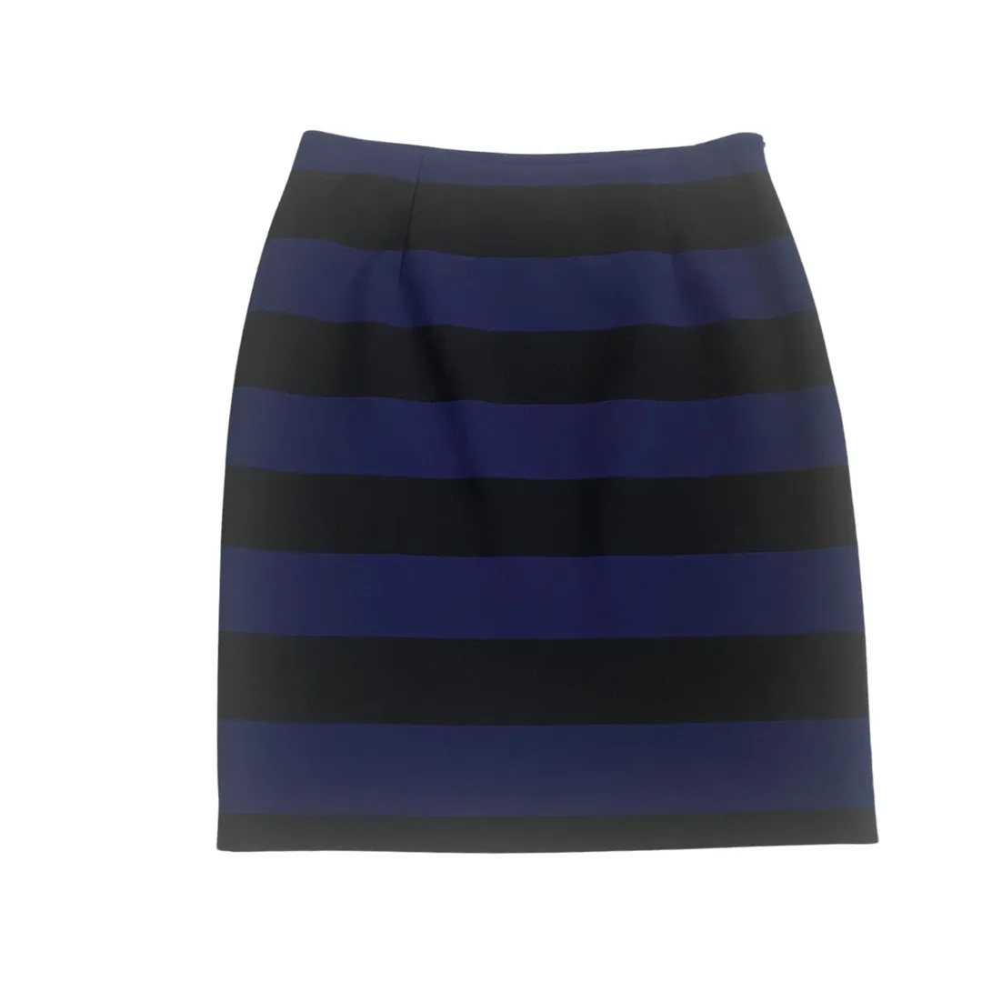 Carolyn Donnelly Stripe Pencil Skirt Navy SIZE  10