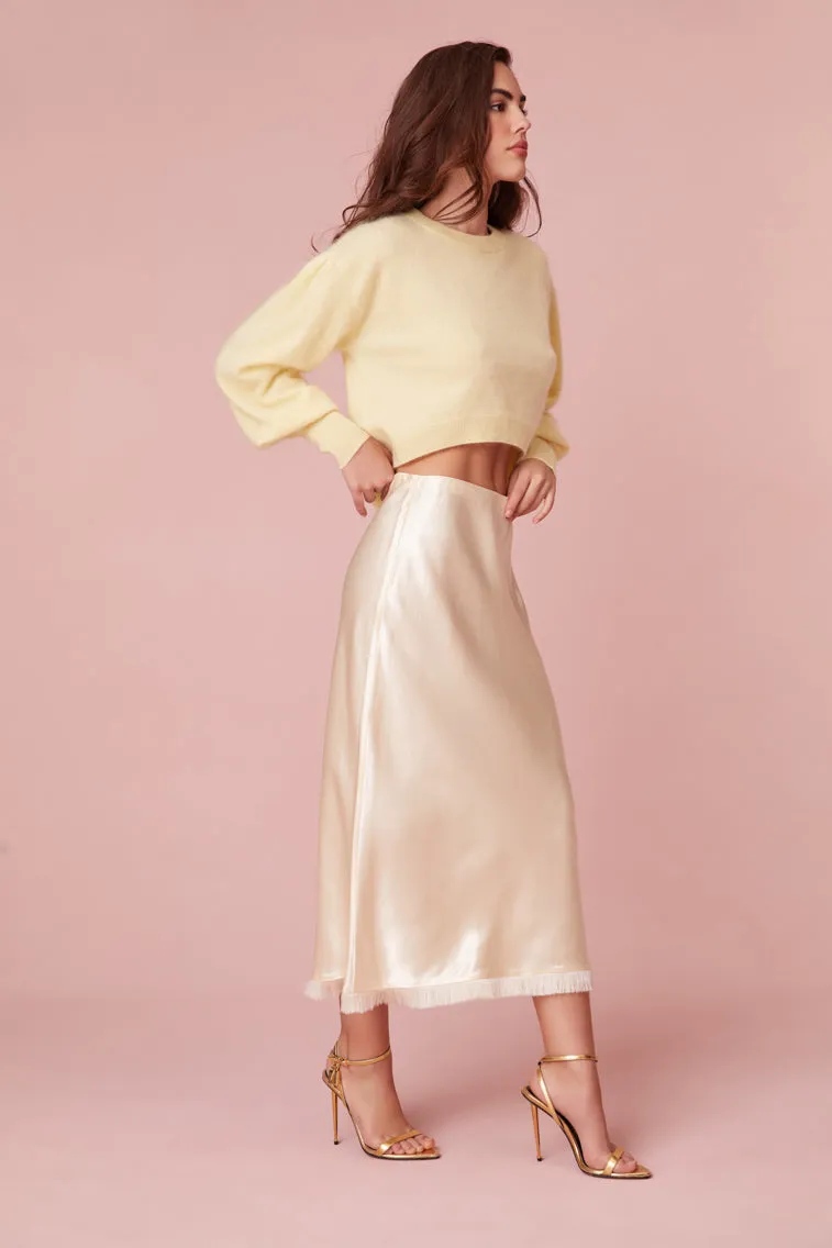 Castle Satin Midi Skirt