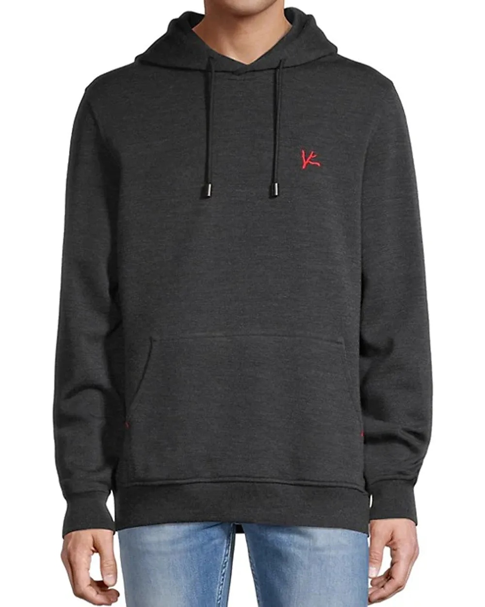 Charcoal Wool Blend Hoodie