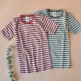 Child's Merino/Silk T-Shirt - Stripes (3-10y) *Limited Edition