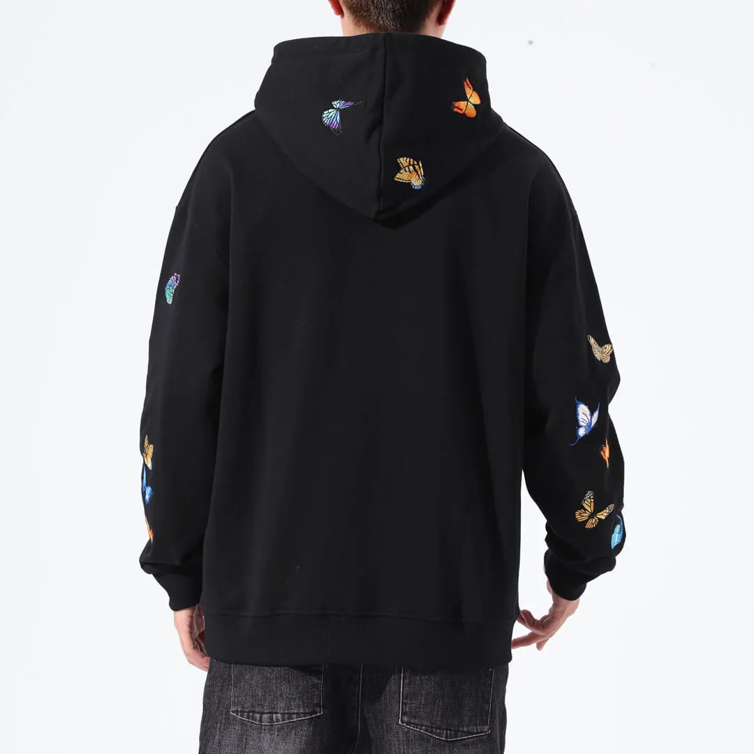 Cho Butterfly Embroidered Hoodie