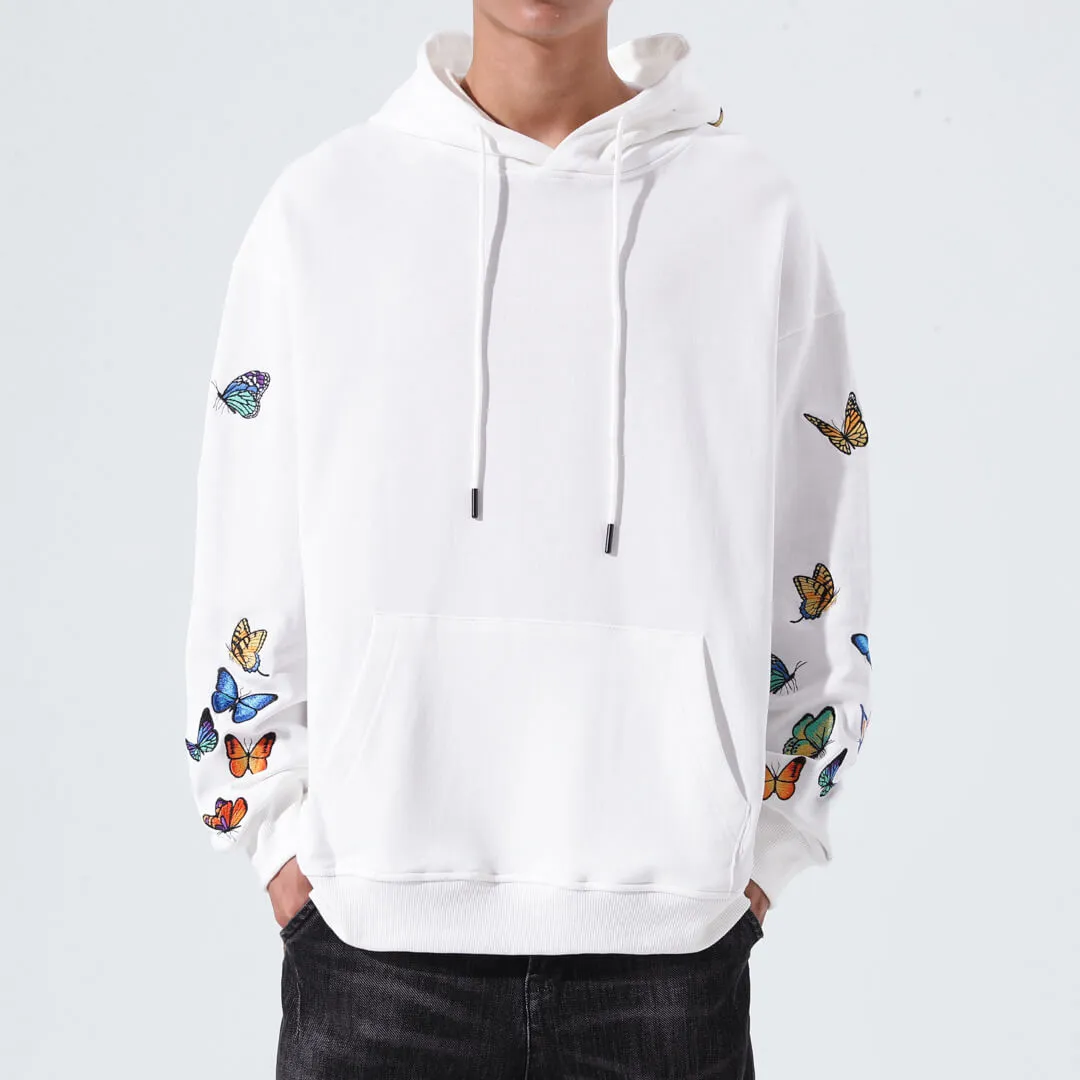 Cho Butterfly Embroidered Hoodie