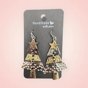 Christmas Drop Tree Earrings