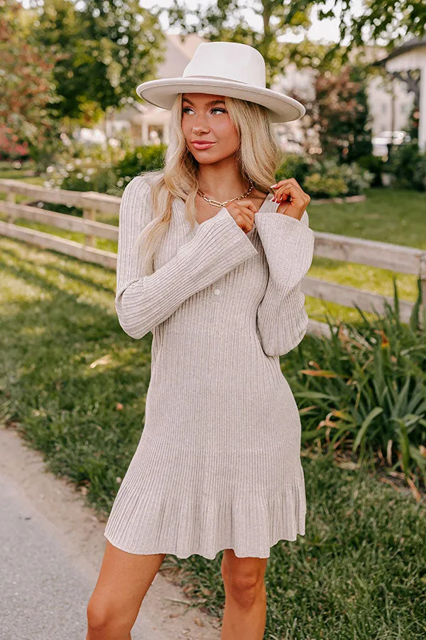 Cinnamon Sugar Kisses Sweater Dress