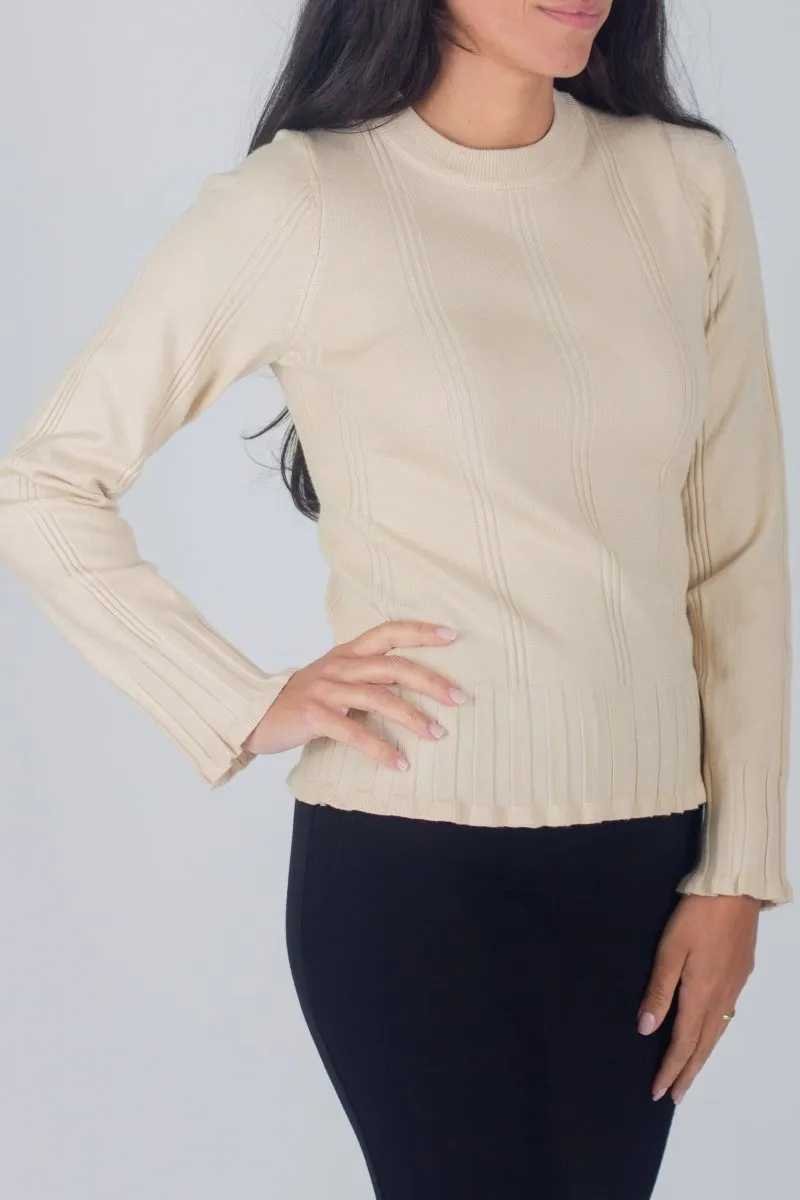 CLAIRE TOP (BEIGE)