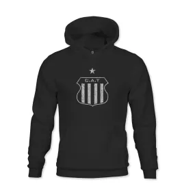 Club Atletico Talleres Mono Badge Youth Fleece Pullover Hoodie - Black