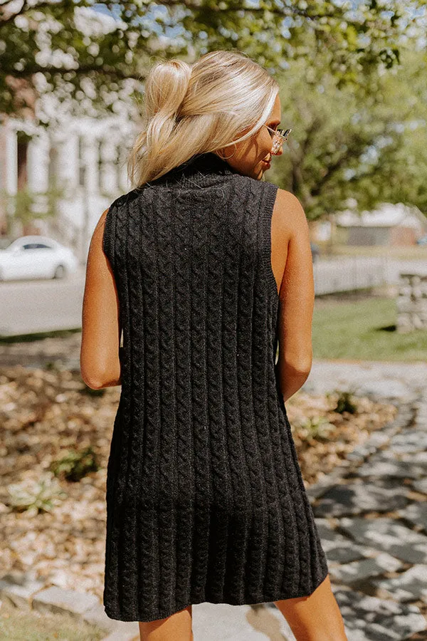 Coffee And Carefree Sweater Dress